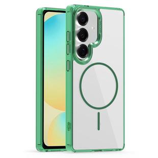 For Samsung Galaxy S24 FE 5G Star Shield Thin Circle MagSafe Phone Case(Green)