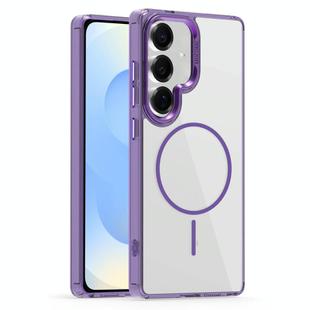 For Samsung Galaxy S25 5G Star Shield Thin Circle MagSafe Phone Case(Purple)