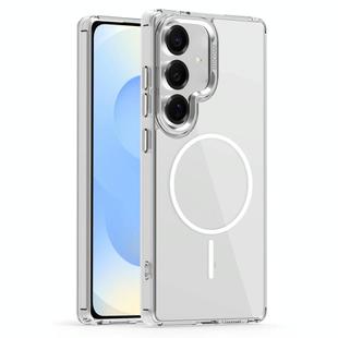 For Samsung Galaxy S25+ 5G Star Shield Thin Circle MagSafe Phone Case(White)