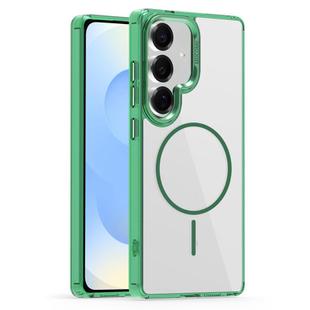 For Samsung Galaxy S25+ 5G Star Shield Thin Circle MagSafe Phone Case(Green)