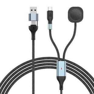 2m 2-in-2 100W PD Fast Charging Date Cable for Phone and Watch