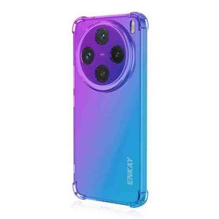 For vivo X200 ENKAY Hat-Prince Gradient Airbag TPU Phone Case(Purple Blue)