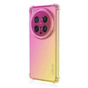 For vivo X200 Ultra ENKAY Hat-Prince Gradient Airbag TPU Phone Case(Pink Gold)