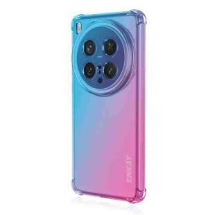For vivo X200 Ultra ENKAY Hat-Prince Gradient Airbag TPU Phone Case(Blue Pink)