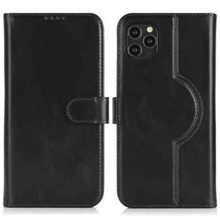 For iPhone 13 Pro Genuine Leather Card Wallet MagSafe Phone Case(Black)