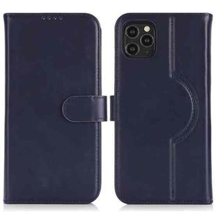 For iPhone 16 Pro Genuine Leather Card Wallet MagSafe Phone Case(Dark Blue)