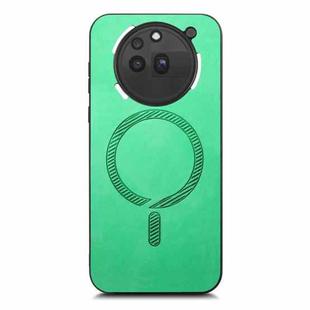 For Nothing Phone 3a Pro Retro Magsafe Magnetic PU Back Cover Phone Case(Green)
