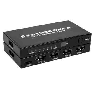 Q8-5 For Home Theater / Office HDMI 2.1 5x1 Switch 8K 60Hz Gaming Video Switcher  Control, Plug:EU Plug