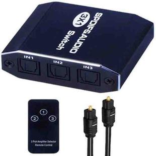 VG2 3x1 Audio Switcher SPDIF Optical Switch 3 In 1 Out Digital Toslink Selector For Home Theater