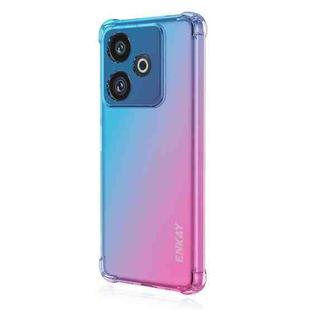 For Realme GT 7 5G ENKAY Hat-Prince Gradient Airbag TPU Phone Case(Blue Pink)