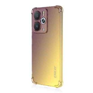 For Realme 14 5G Global ENKAY Hat-Prince Gradient Airbag TPU Phone Case(Purple Gold)
