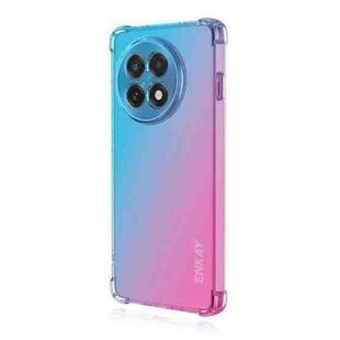 For OnePlus 13R / Ace 5 / Ace 5 Pro ENKAY Hat-Prince Gradient Airbag TPU Phone Case(Blue Pink)