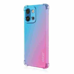 For OnePlus 13T ENKAY Hat-Prince Gradient Airbag TPU Phone Case(Blue Pink)