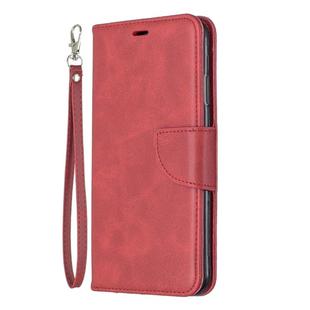 Retro Lambskin Texture Pure Color Horizontal Flip PU Leather Case for Galaxy Note9, with Holder & Card Slots & Wallet & Lanyard(Red)