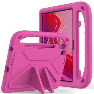 For Lenovo Tab TB-311 / WiFi 10.1 2025 Handle EVA Shockproof Tablet Case with Holder(Rose Red)