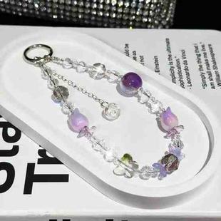 Tulip Butterfly Mobile Phone Chain(Purple)