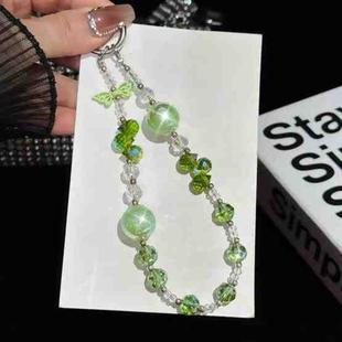 Heidi Beads Bow Pendant Mobile Phone String(Green)