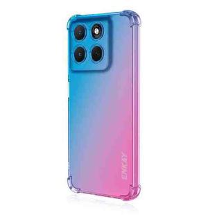 For Motorola Moto G86 Power 5G ENKAY Hat-Prince Gradient Airbag TPU Phone Case(Blue Pink)