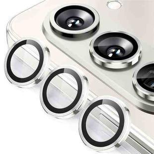 For Samsung Galaxy Z Fold7 ENKAY Hat-Prince 9H Rear Camera Lens Aluminium Alloy Tempered Glass Film(Silver)