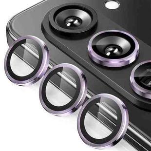 For Samsung Galaxy Z Fold7 ENKAY Hat-Prince 9H Rear Camera Lens Aluminium Alloy Tempered Glass Film(Purple)