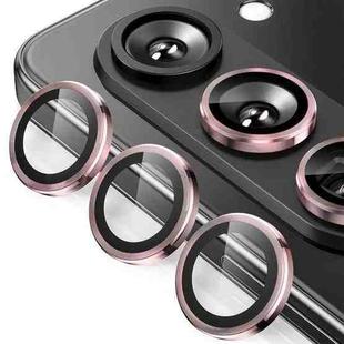 For Samsung Galaxy Z Fold7 ENKAY Hat-Prince 9H Rear Camera Lens Aluminium Alloy Tempered Glass Film(Pink)