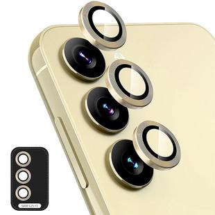 For Samsung Galaxy S25 FE 5G ENKAY Hat-Prince 9H Rear Camera Lens Aluminium Alloy Tempered Glass Film(Gold)