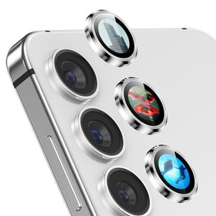 For Samsung Galaxy S25+ 5G ENKAY Hat-Prince AR 9H Rear Lens Aluminium Alloy Tempered Glass Film(Silver)