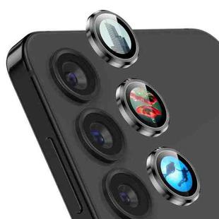 For Samsung Galaxy S25 5G ENKAY Hat-Prince AR 9H Rear Lens Aluminium Alloy Tempered Glass Film(Black)