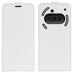 For Nothing Phone 3a R64 Texture Single Vertical Flip Leather Phone Case(White)