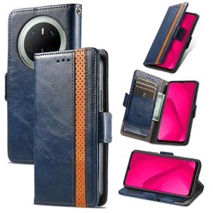 For Huawei Mate 70 CaseNeo Splicing Dual Magnetic Buckle Leather Phone Case(Blue)