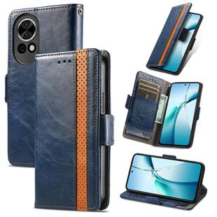 For Huawei nova 13 CaseNeo Splicing Dual Magnetic Buckle Leather Phone Case(Blue)