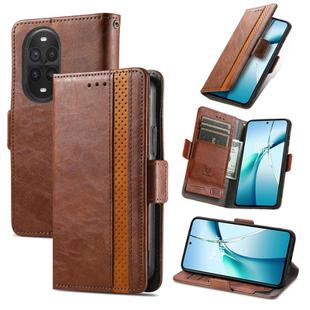 For Huawei nova 13 Pro CaseNeo Splicing Dual Magnetic Buckle Leather Phone Case(Brown)