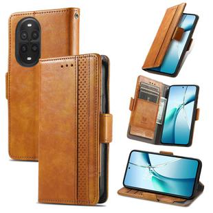 For Huawei nova 13 Pro CaseNeo Splicing Dual Magnetic Buckle Leather Phone Case(Khaki)