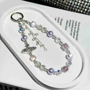 Asteroid Pearl Mobile Phone Chain(Purple)