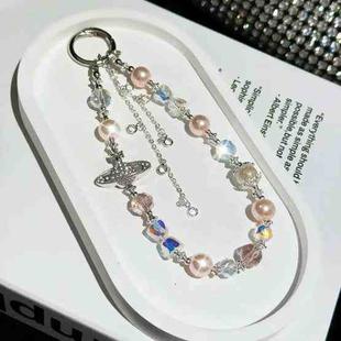 Asteroid Pearl Mobile Phone Chain(Orange)