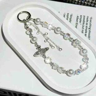 Asteroid Pearl Mobile Phone Chain(White)
