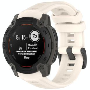 For Garmin Instinct E 45mm Breathable Silicone Watch Band Wristband(Starlight)