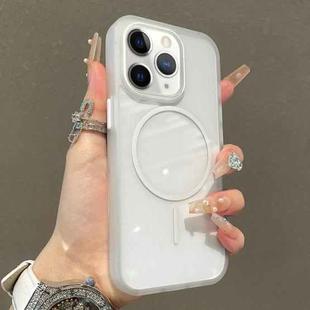 For iPhone 11 Pro Max Translucent Armor MagSafe N52 Thin Circle Phone Case(Transparent)