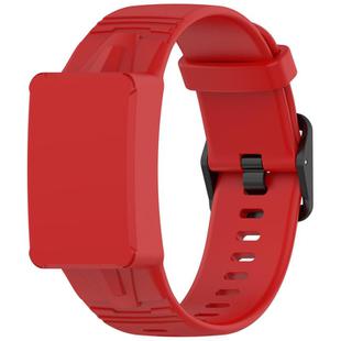 For WHOOP 4.0 Watch Case Integrated Silicone Watch Band(Red)