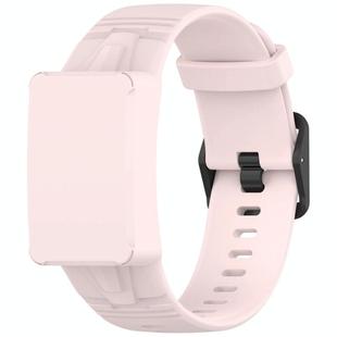 For WHOOP 4.0 Watch Case Integrated Silicone Watch Band(Light Pink)