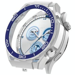 For Huawei Watch GT 5 46mm Change to Watch Ultimate Design PC Hollow Watch Protective Case(Blue)