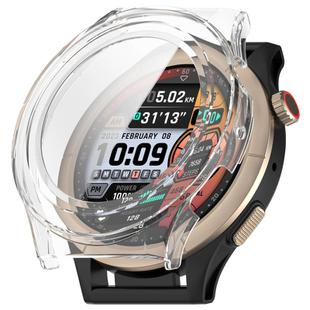 For Amazfit Cheetah Round Tempered Film Integrated PC Watch Protective Case(Translucent)