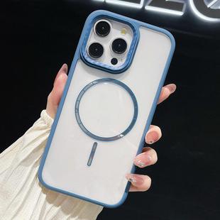 For iPhone 13 Pro Max Chocolate Transparent MagSafe Shockproof Phone Case(Blue)