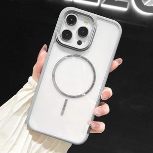 For iPhone 13 Pro Max Chocolate Transparent MagSafe Shockproof Phone Case(Grey)