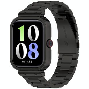 For vivo Watch GT Watch Frame Integrated Three Beads Stainless Steel Watch Band(Black)