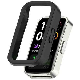 For Huawei Band 10 / 10 NFC / 9 / 9 NFC Half Coverage Hollow PC Watch Protective Case(Black)