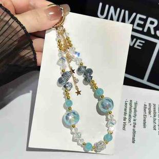 Heidi Beads Star Pendant Mobile Phone Chain(Blue)
