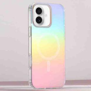 For iPhone 16 Frosted Color-plated Gradient MagSafe Phone Case(Color Plating)