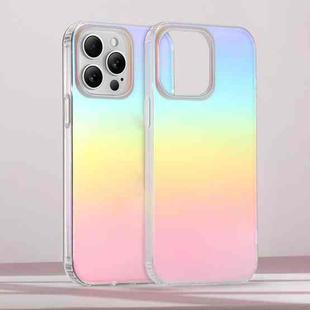 For iPhone 14 Pro Frosted Color-plated Gradient Phone Case(Color Plating)