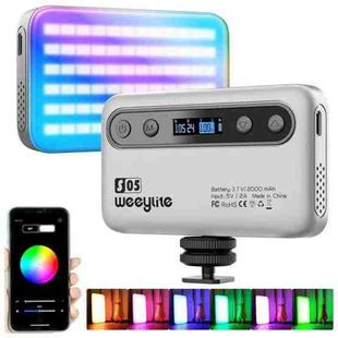 Weeylite S05 Portable App Control Phone Fill Lamp Video Live Streaming Photography RGB Full Color Fill Light(Grey)